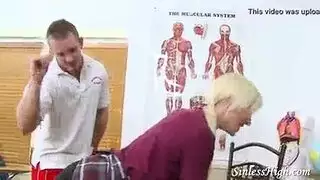 لأول مرة الشرج جوارب طويلة قفص